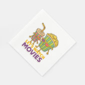 Popcorn & Soda Duo – Movie Night Vibes Serviette (Ecke)
