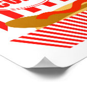 Popcorn Soda Hot Dogs Zeichen Poster (Ecke)
