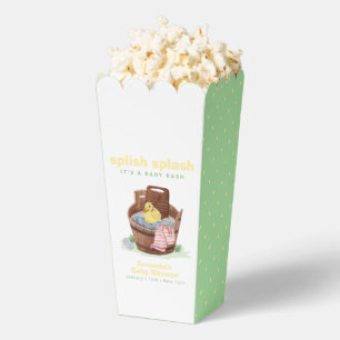 Popcorn Spritz Spratz Gummiente Babyparty  Geschenkschachtel