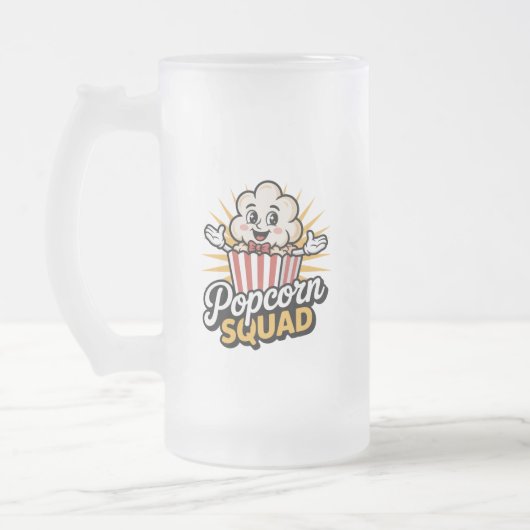 Popcorn Squad Mattglas Bierglas (Links)