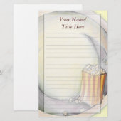 Popcorn Stationery Briefpapier (Vorne/Hinten)