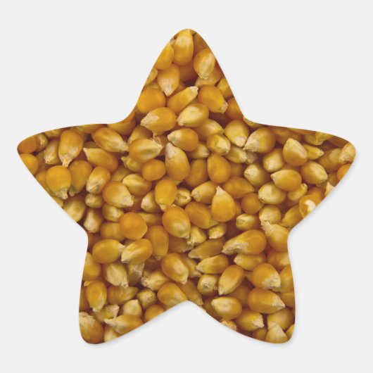 POPCORN Stern-Aufkleber (Vorderseite)