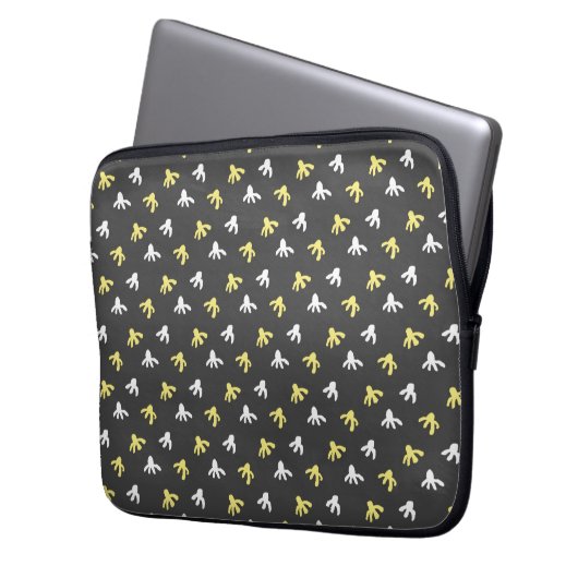 Popcorn Tablet Case (Dark Gray & Butter Yellow) (Vorderseite Links)