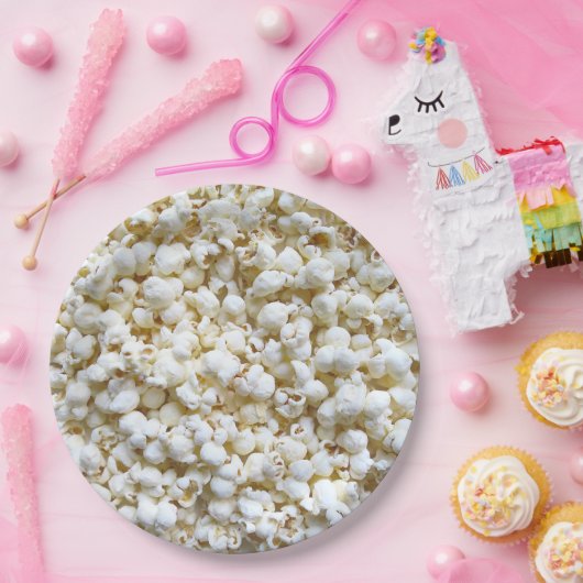 Popcorn Texture Fotografy Decor Pappteller (Party)