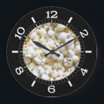 Popcorn Texture Fotografy Dial Große Wanduhr<br><div class="desc">Ein Popcorn Textur-Fotodesign auf einer individuellen festlichen Uhr Gesicht. Klingt gut,  eine tolle Geschenkidee. Verwenden Sie den Link "Kontakt mit diesem Designer",  um uns mit Ihren speziellen Designanfragen oder für Hilfe bei Ihren individuellen Anforderungen zu kontaktieren.</div>