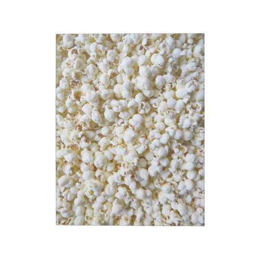 Popcorn Texture Fotografy Helle Dekoration Notizblock (Rotiert)