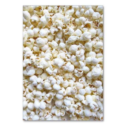 Popcorn Texture Fotografy Tischnummer (Vorderseite)