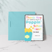 Popcorn Theme Teacher End of Year Danke Karte