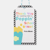 Popcorn Theme Teacher End of Year Vielen Dank Geschenkanhänger (Vorderseite)