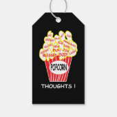 Popcorn Thoughts Positive Mindset Geschenkanhänger (Rückseite)