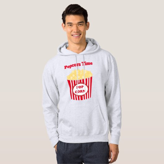 Popcorn Time White Hoodie (Vorne ganz)