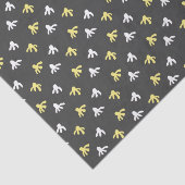 Popcorn Tissue (Dunkelgrau & Buttergelb) Seidenpapier (Ausschnitt)