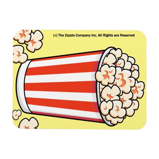 Popcorn Tub Flexible Magnet (Horizontal)