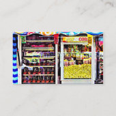 Popcorn und Candy Apples Visitenkarte (Rückseite)