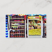 Popcorn und Candy Apples Visitenkarte (Rückseite)