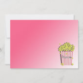 Popcorn und Film Einladung (Rückseite)