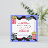 Popcorn und Film Einladung (Stehend Vorderseite)