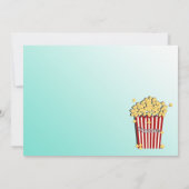Popcorn und Film Einladung (Rückseite)