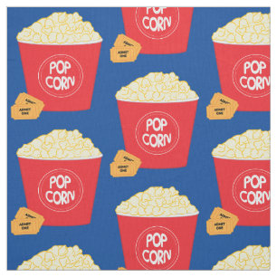 Popcorn-und Film-Karten Stoff
