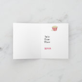 Popcorn und Filmabend Einladung (Innenseite)