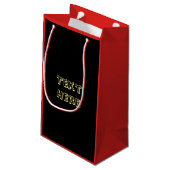 Popcorn- und Filmmusiktasche Kleine Geschenktüte (Rückseite Schrägansicht)