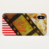 Popcorn- und Filmrolle-Film rot weiß gestreift Case-Mate iPhone Hülle (Rückseite (Horizontal))