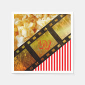 Popcorn- und Filmrolle-Servietten Serviette (Vorderseite)