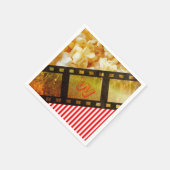 Popcorn- und Filmrolle-Servietten Serviette (Ecke)