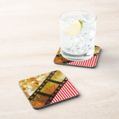 Popcorn- und Filmspulenfilm-Untersetzer Getränkeuntersetzer (Rechte Seite)