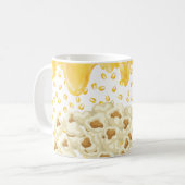 Popcorn und geschmolzener Butter Kaffeetasse (Vorderseite Links)