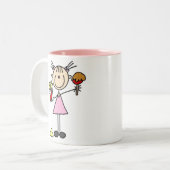 Popcorn und Karamell Apple an der angemessenen Zweifarbige Tasse (Vorderseite Links)