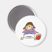 Popcorn und Pajamas Magnet (Vorderseite/Rückseite)
