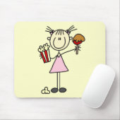 Popcorn-und Zuckerwatte-T-Shirts und Geschenke Mousepad (Mit Mouse)