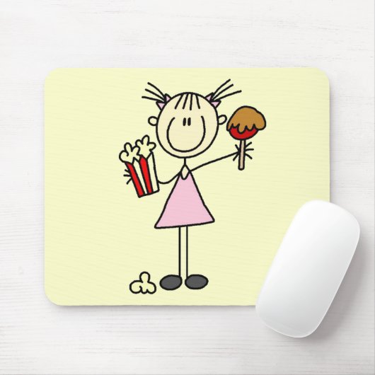 Popcorn-und Zuckerwatte-T-Shirts und Geschenke Mousepad (Mit Mouse)