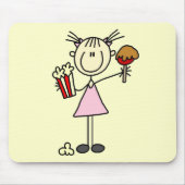 Popcorn-und Zuckerwatte-T-Shirts und Geschenke Mousepad (Vorne)