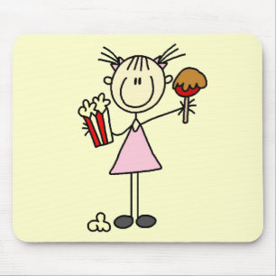 Popcorn-und Zuckerwatte-T-Shirts und Geschenke Mousepad