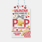 Popcorn Valentine Sie machen mein Herz POP Gefältm Geschenkanhänger (Rückseite)