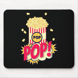Popcorn Vintag Retro Funny Mousepad
