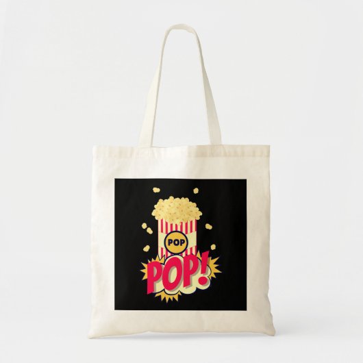 Popcorn Vintag Retro Funny Tragetasche (Vorne)
