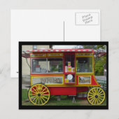 Popcorn-Wagen Postkarte (Vorne/Hinten)
