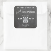 Popcorn Wedding Sticker (Tasche)