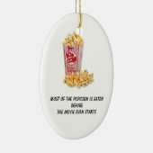 Popcorn wird gegessen, bevor der Film sogar Keramik Ornament (Rechts)