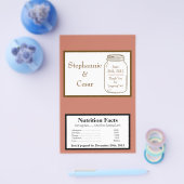 Popcorn Wrapper Pink/Brown Mason Jars Flyer (Einzeln)