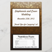 Popcorn-Wrapper Winter Brown/Stars Flyer (Vorne)