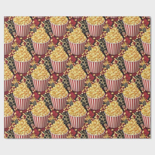 Popcorn Wrapping Paper Geschenkpapier (Flach)