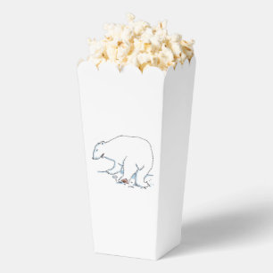 Popcornboxen aus Eisbären Geschenkschachtel