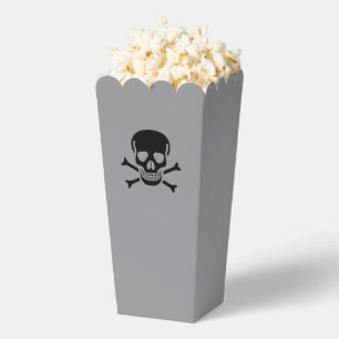 Popcornboxen aus schwarzem Schädel Geschenkschachtel