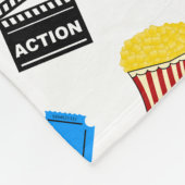 Popcornfilmkarten-Aktionszeichen des individuellen Fleecedecke (Ecke)