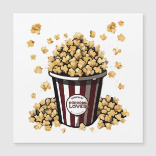 Popcornliebhaber Magnetkarte
