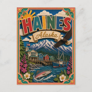 PopCut Staaten Haines Alaska Papierkunst Postkarte